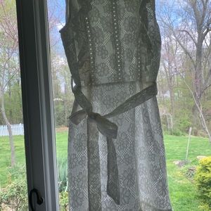 White eyelet summer dress